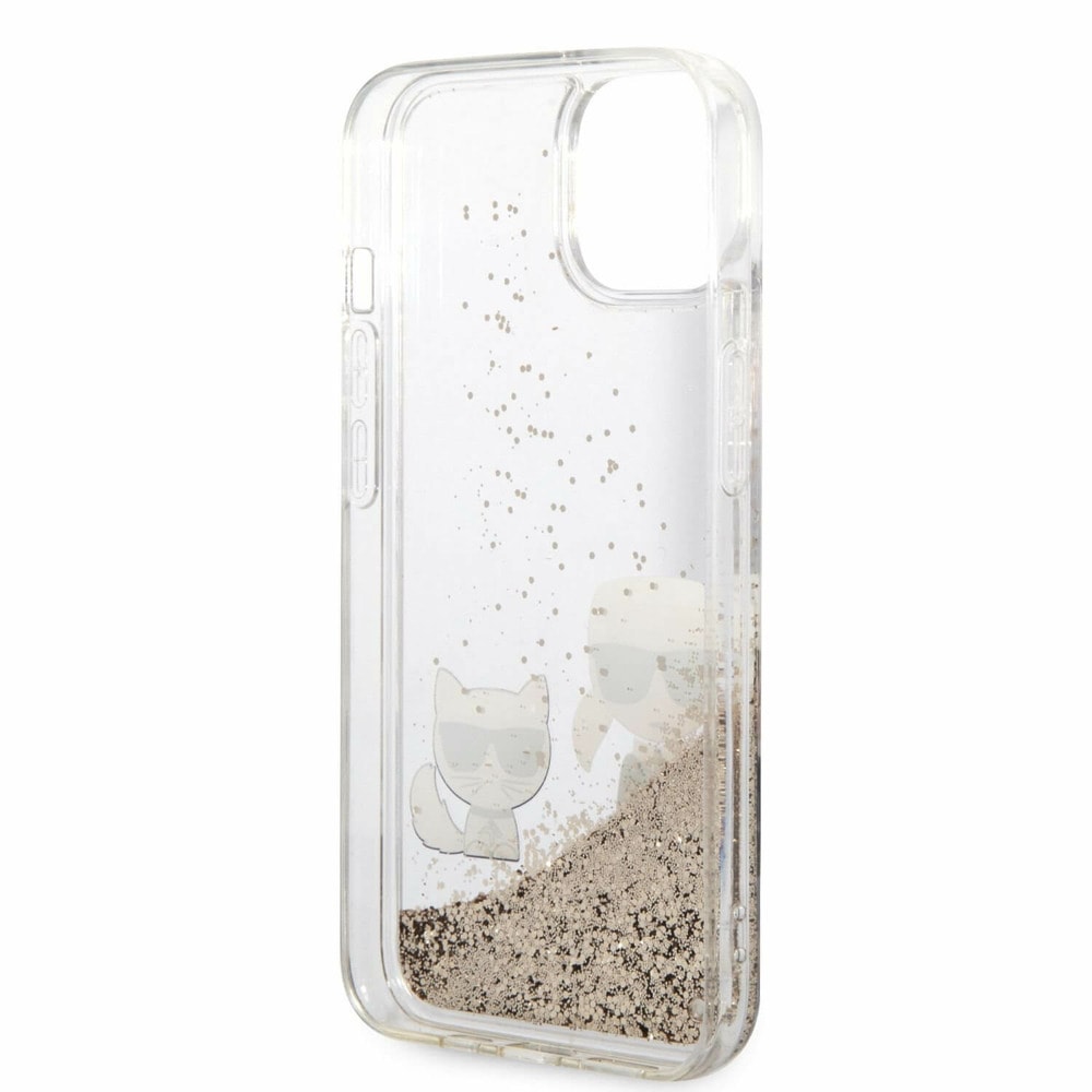Liquid Glitter Karl and Choupette за iPhone 14