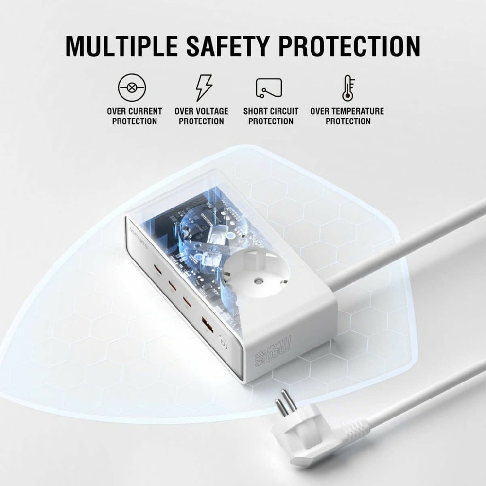 4Smarts Desk Charger GaN 65W White 540065