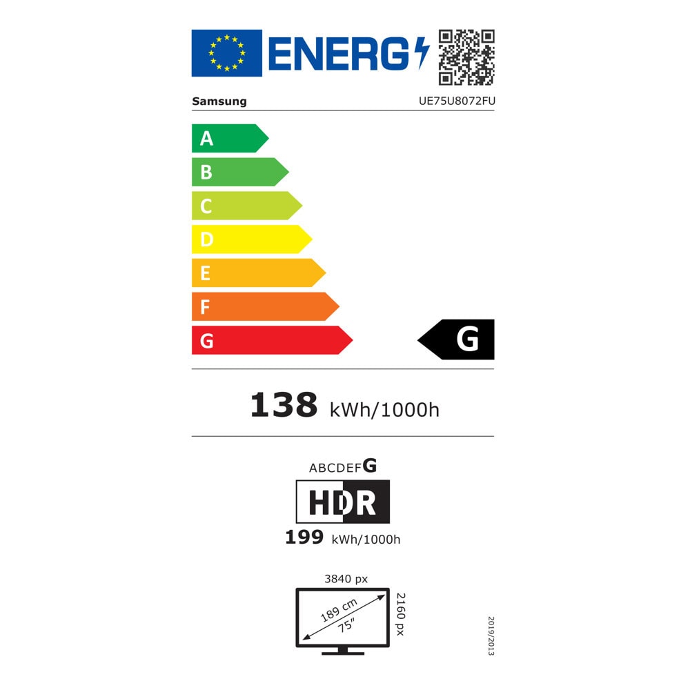 Samsung UE-75U8072F UE75U8072FUXXH
