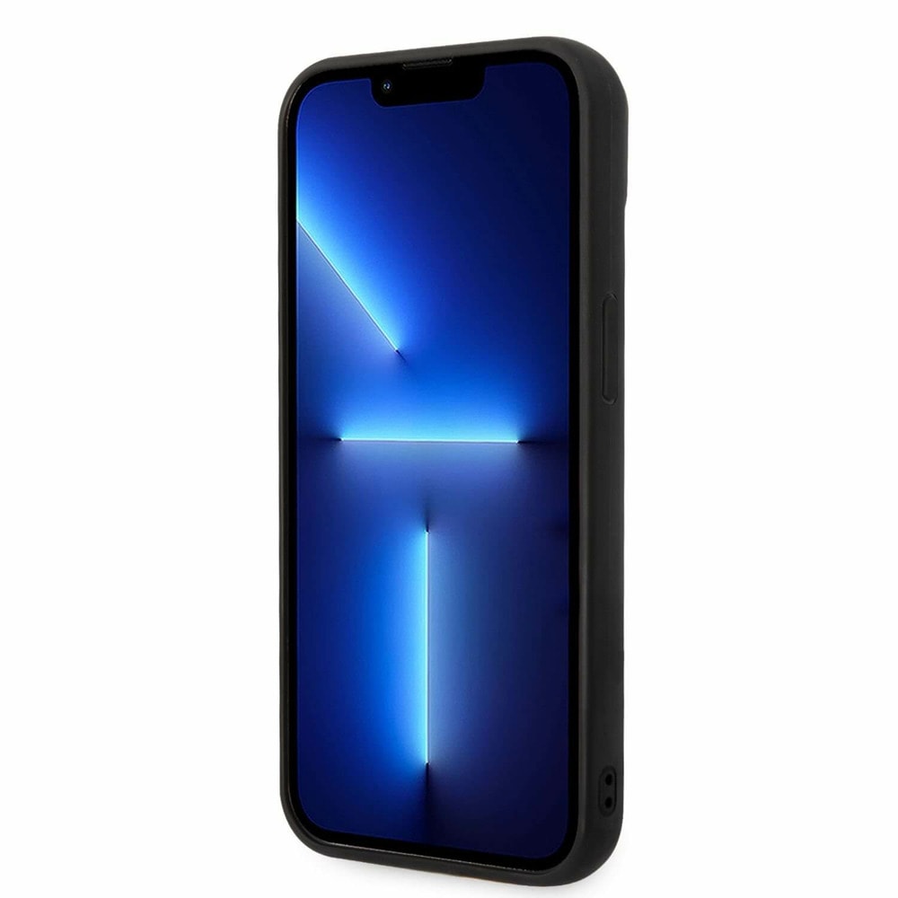 Quilted Puffy Ikonik Logo за iPhone 14 Plus черен