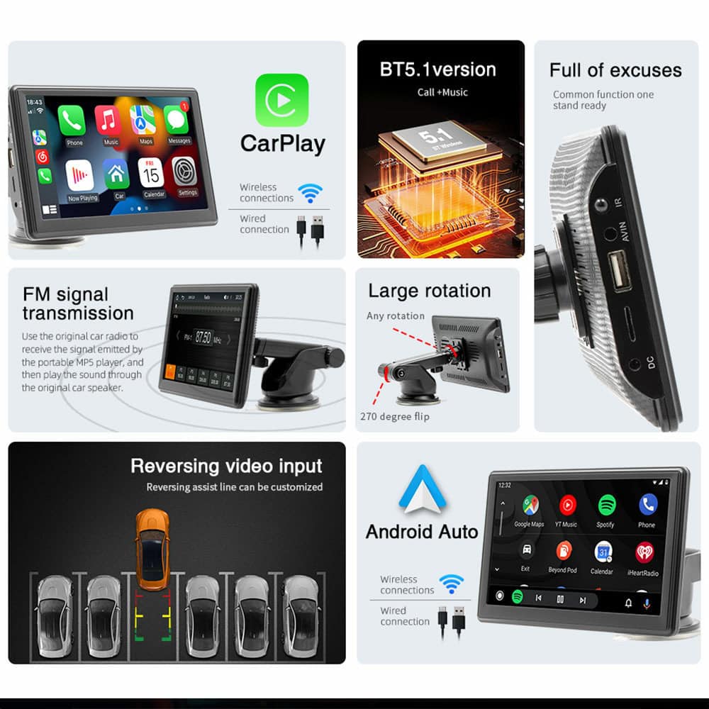 Преносим дисплей за автомобил X500L 13309 | JAR Computers Преносим дисплей за автомобил X500L 13309