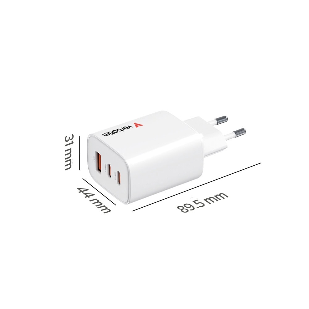 verbatim essentials gan charger 65w eu plug 32353 | JAR Computers verbatim essentials gan charger 65w eu plug 32353