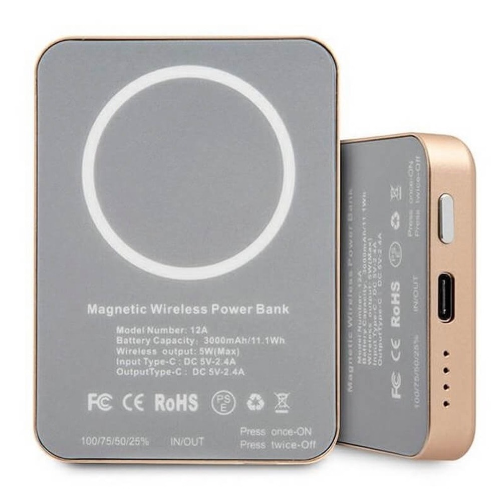 Vintage Magnetic Power Bank 3000 mAh GUPBMSVSLG