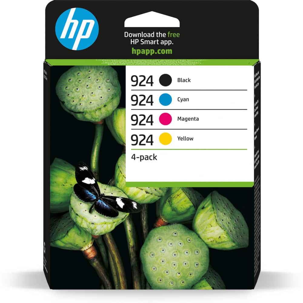 HP 924 CMYK Ink Cartridge 4-Pack | JAR Computers HP 924 CMYK Ink Cartridge 4-Pack