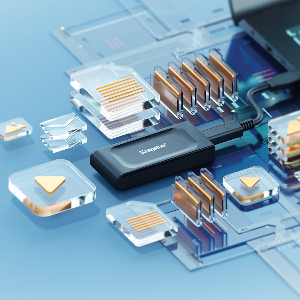 Памет SSD 2TB Kingston XS1000 | JAR Computers Памет SSD 2TB Kingston XS1000