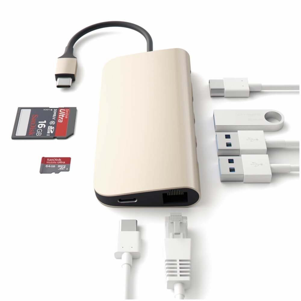 Satechi USB-C Aluminum Multiport Adapter ST-TCMAG