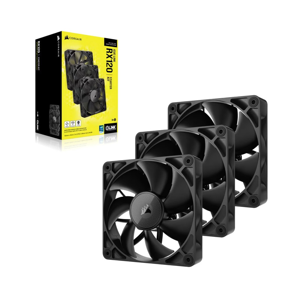 Вентилатори Corsair iCUE LINK RX120 3 броя