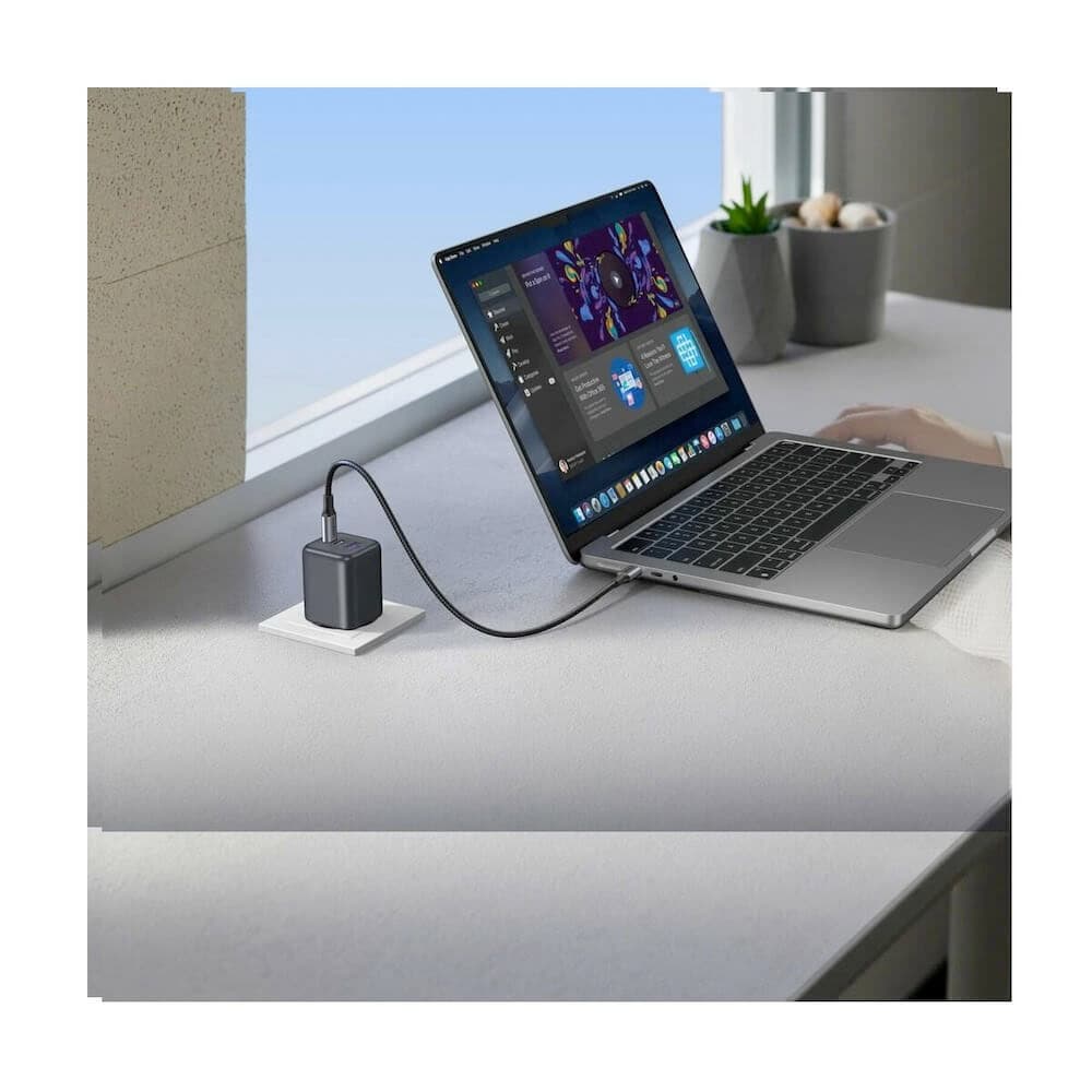 ugreen x527 gan 3-port 45w черен