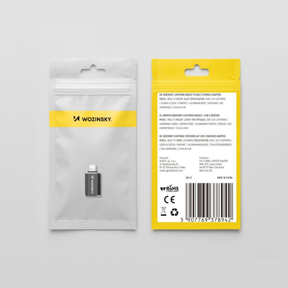 Адаптер Wozinsky от USB-C до Lightning | JAR Computers Адаптер Wozinsky от USB-C до Lightning