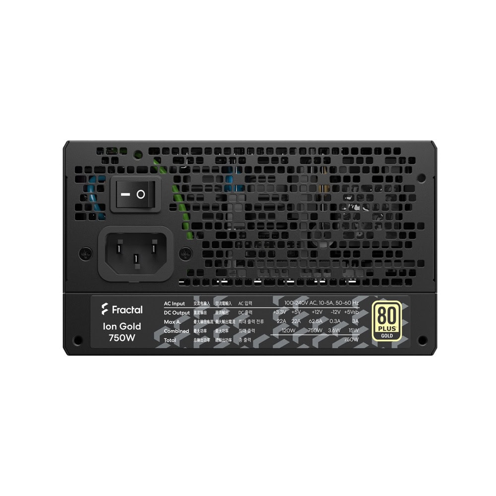 fractal design ion 3 750w black fd-p-ia3g-750