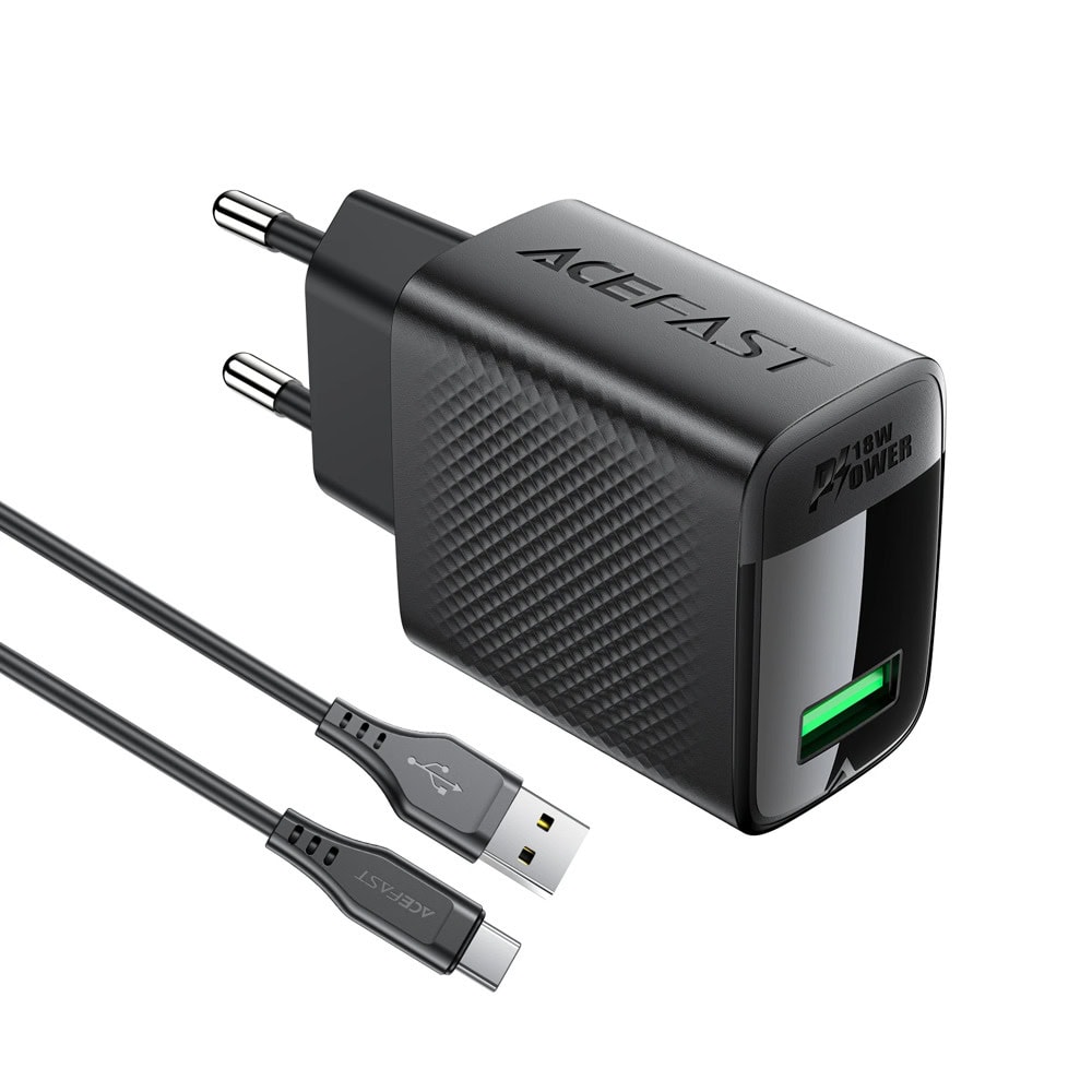 Acefast A90 Black + cable USB-A(m) to USB-A(m)