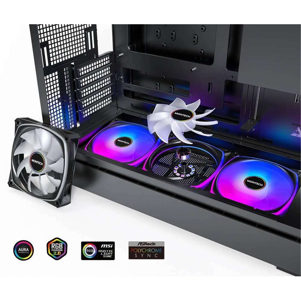 Montech King 15 Pro Black | JAR Computers Montech King 15 Pro Black