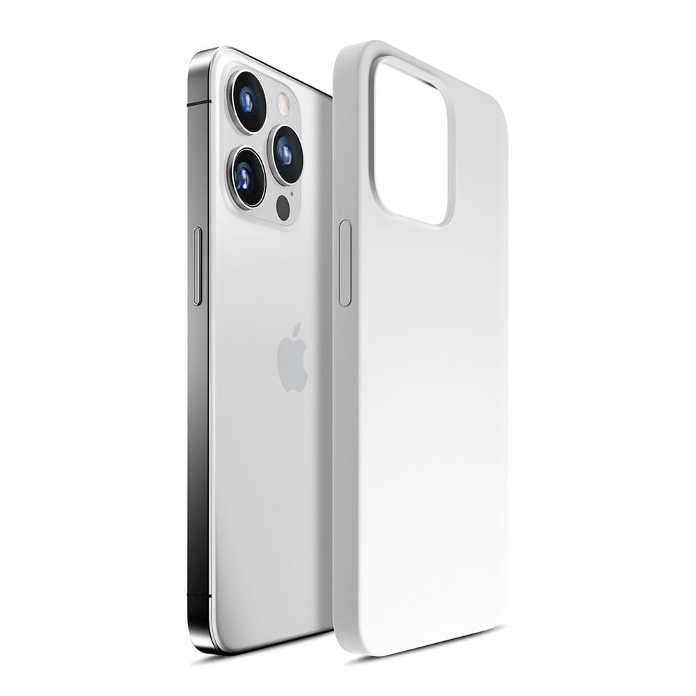3MK Hardy Case for iPhone 15 Pro Silver-White