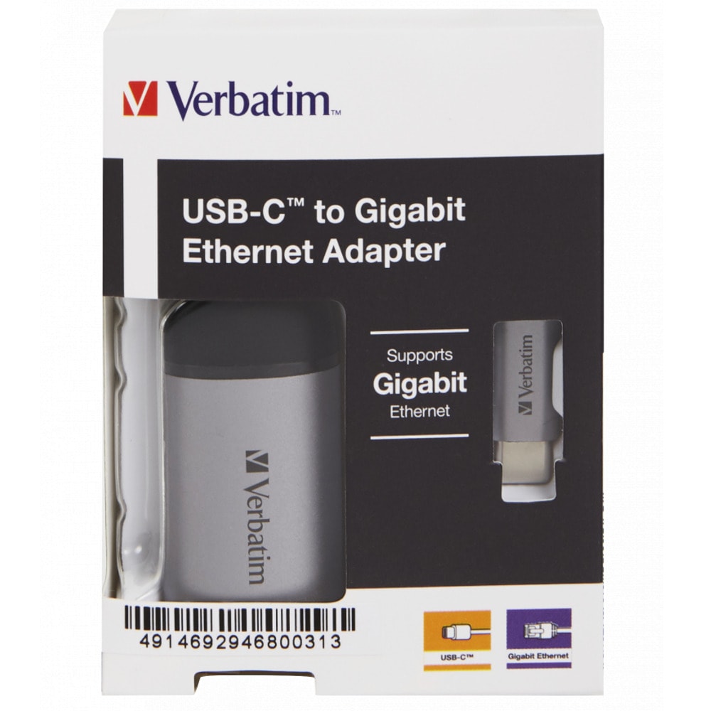Verbatim USB-C to Ethernet Adapter 49146