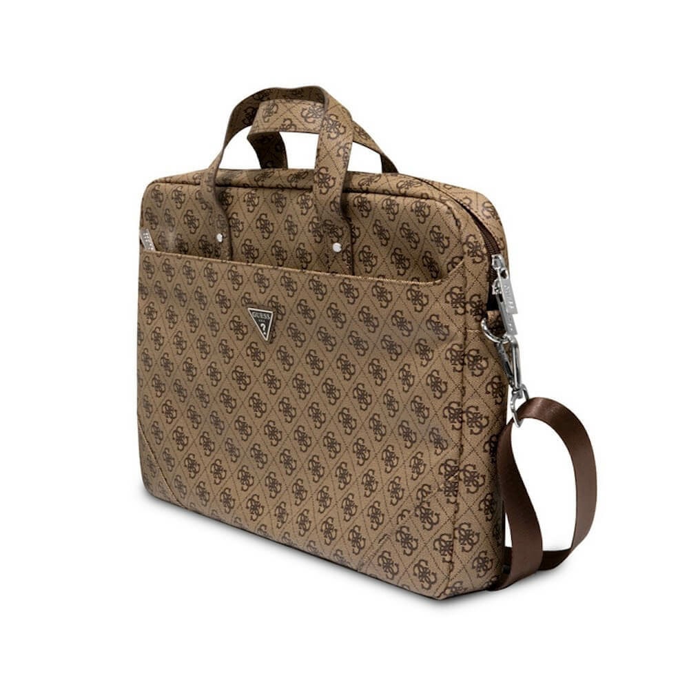 Guess 4G PU Triangle Logo Laptop Bag