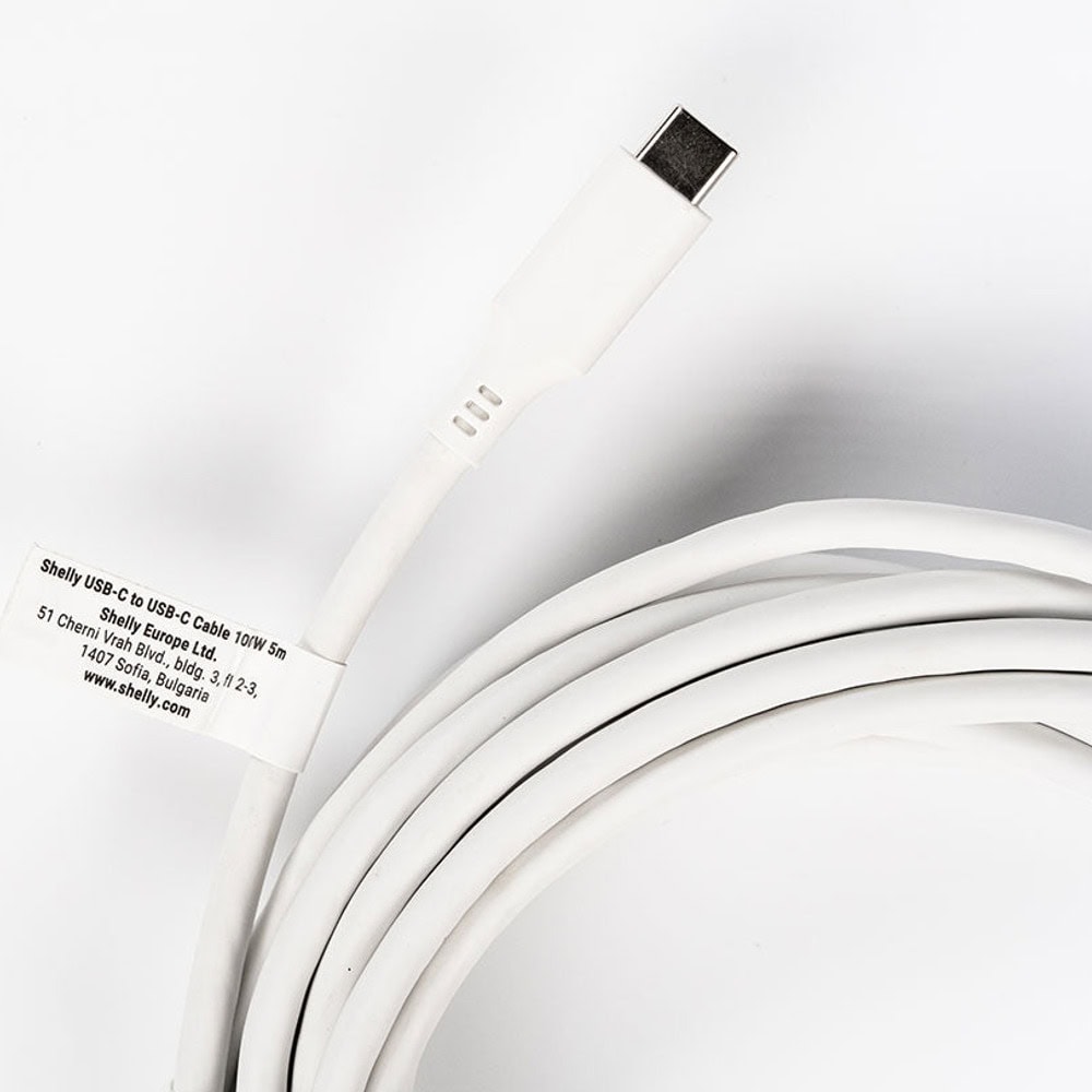 Shelly USB-C to USB-C 100W 5m White