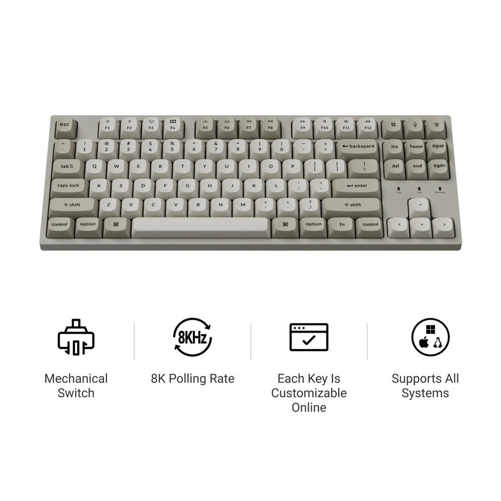 keychron c1 pro 8k qmk super red switch c1px-m1 | JAR Computers keychron c1 pro 8k qmk super red switch c1px-m1