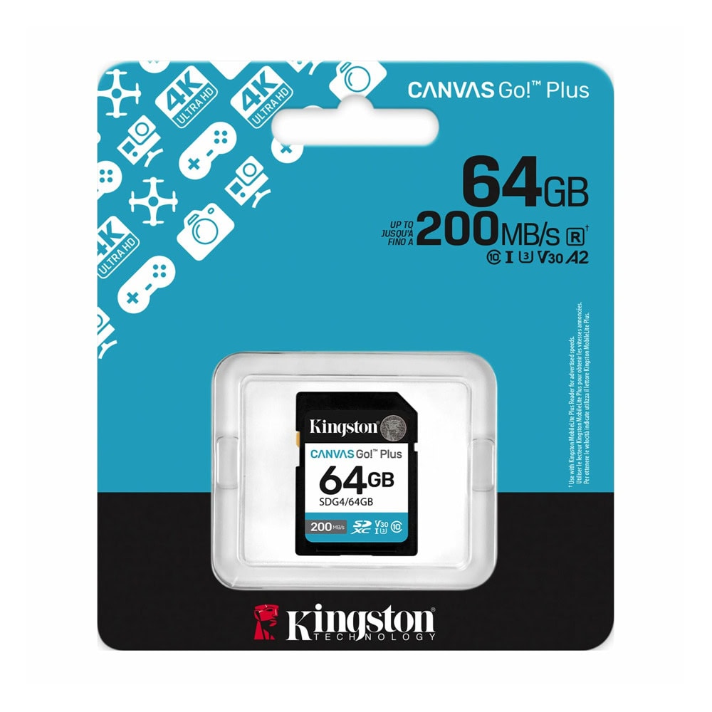 Kingston 64GB Canvas Go! Plus Gen4 SDG4/64GB