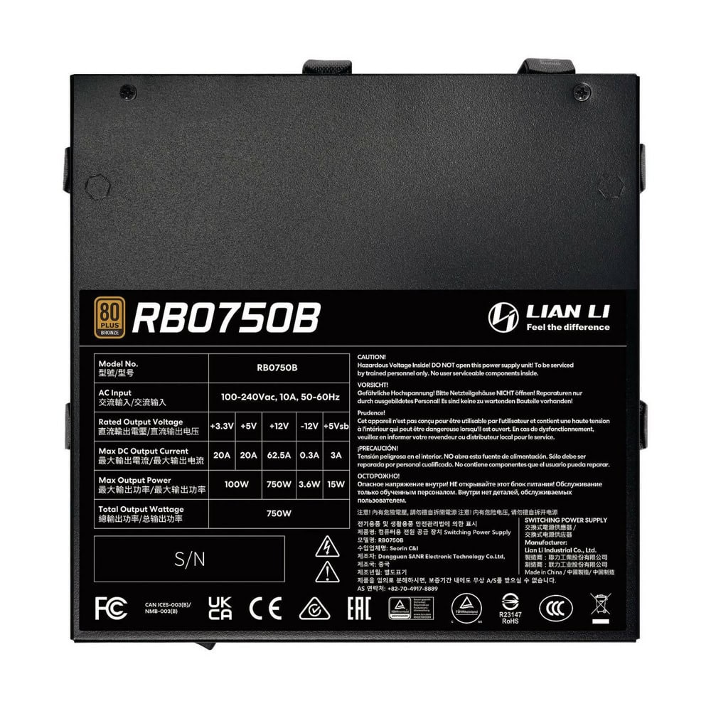 Lian Li RB750B G9P.RB0750B.B000.EU | JAR Computers Lian Li RB750B G9P.RB0750B.B000.EU