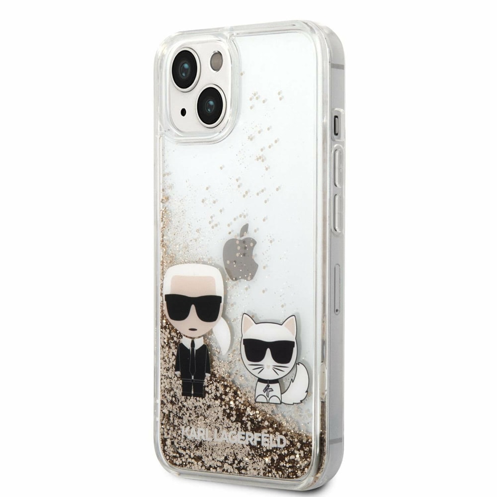 Liquid Glitter Karl and Choupette за iPhone 14