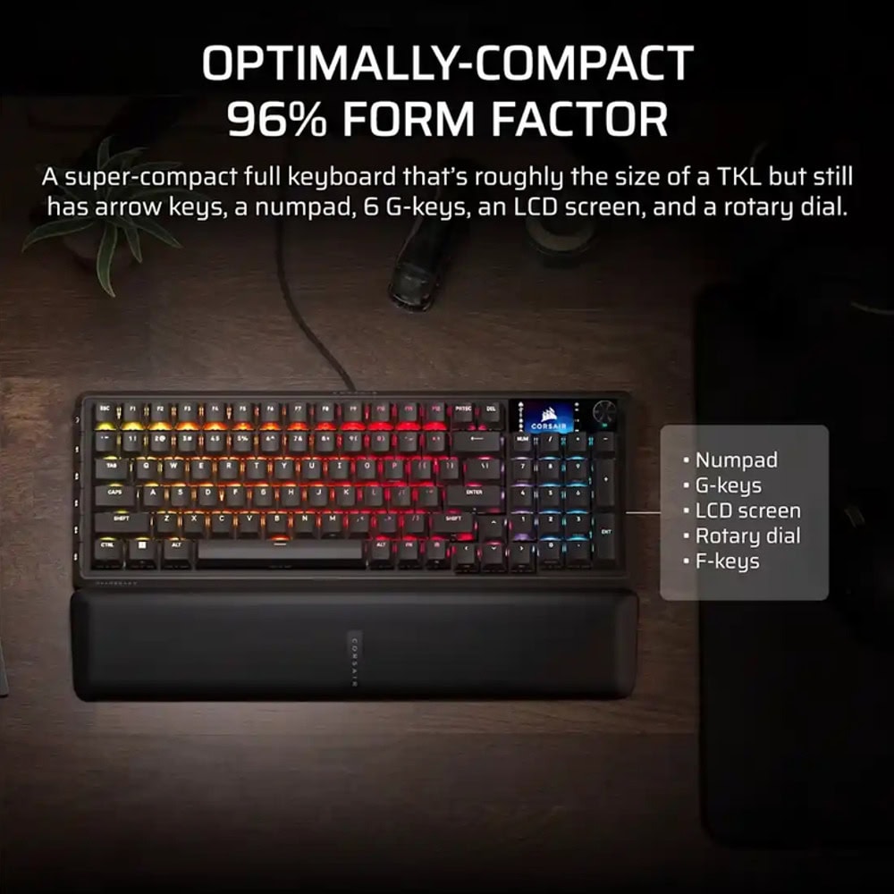 corsair vanguard 96 wireless black ch-91f901e-na | JAR Computers corsair vanguard 96 wireless black ch-91f901e-na