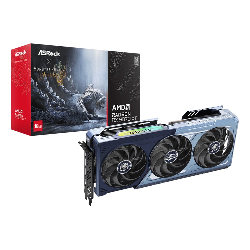 ASRock Radeon RX 9070 XT Monster Hunter Wilds | JAR Computers ASRock Radeon RX 9070 XT Monster Hunter Wilds
