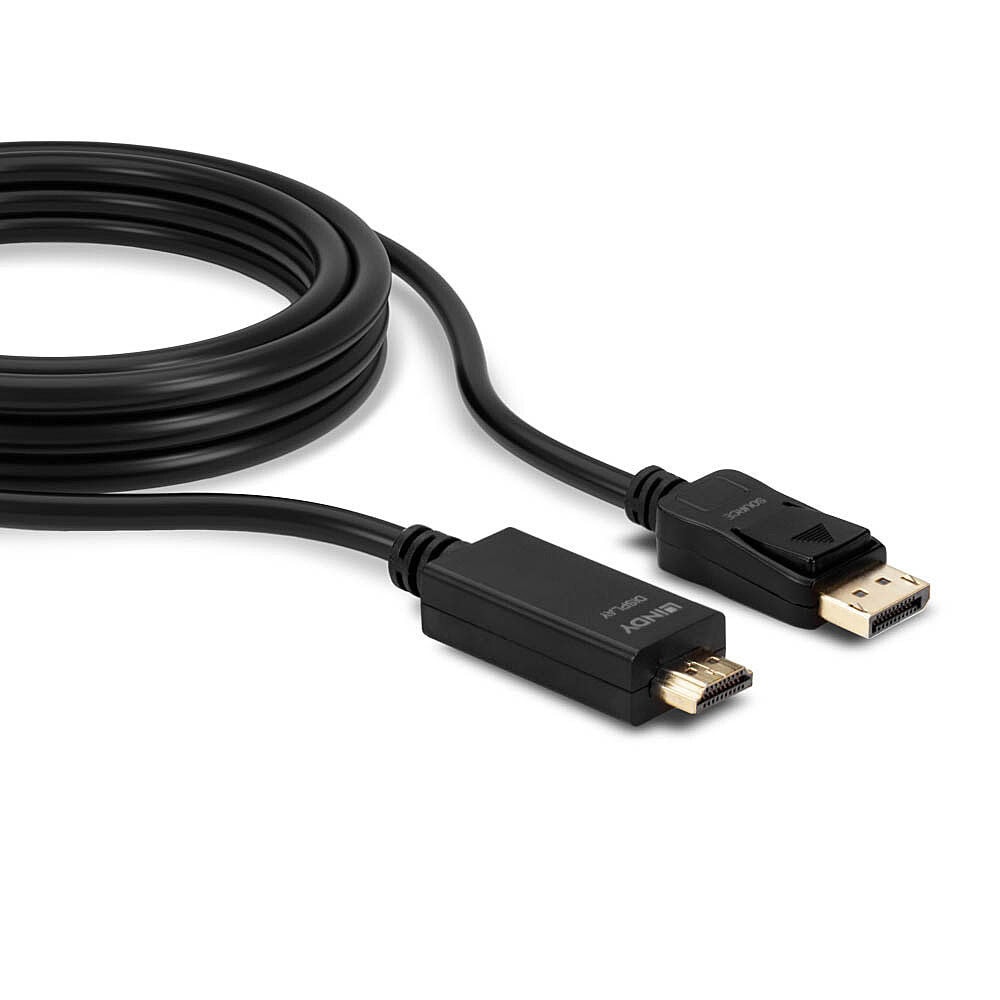 Кабел LINDY LNY-36923 DisplayPort to HDMI | JAR Computers Кабел LINDY LNY-36923 DisplayPort to HDMI