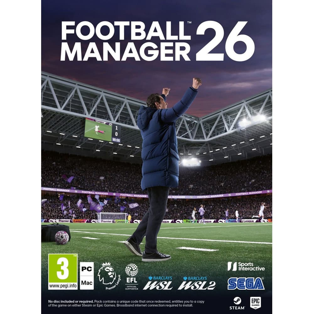 Football Manager 2026 - Код в кутия (PC) | JAR Computers Football Manager 2026 - Код в кутия (PC)