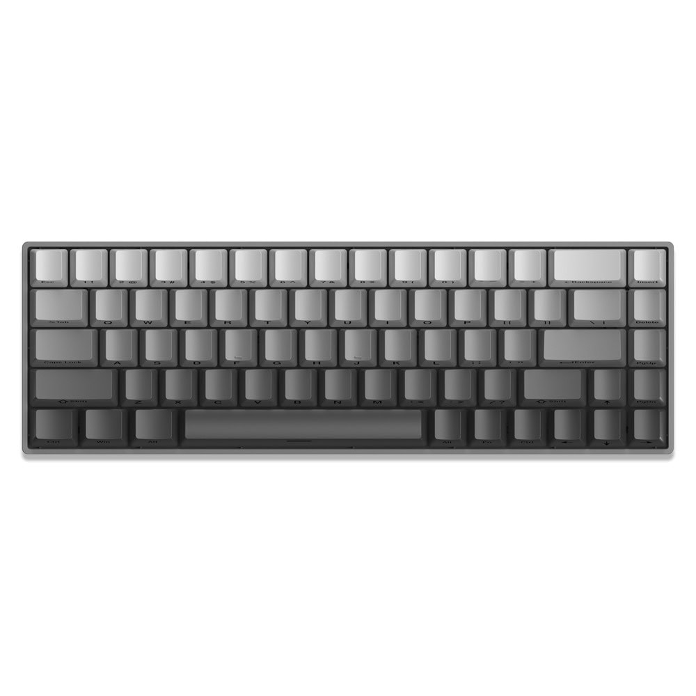 white shark nunchaku red switches grey