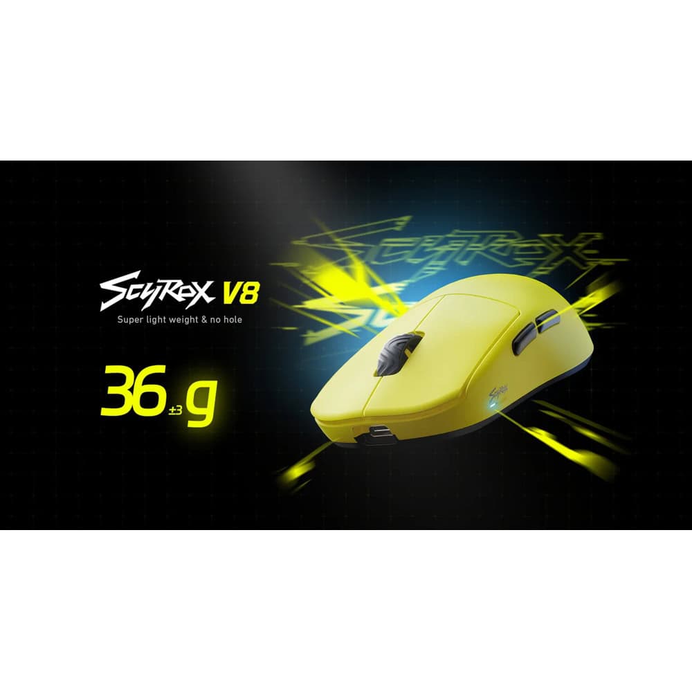 Мишка Scyrox V8 жълта