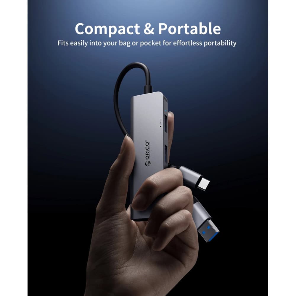 USB хъб Orico YSA5-U3-GY-BP