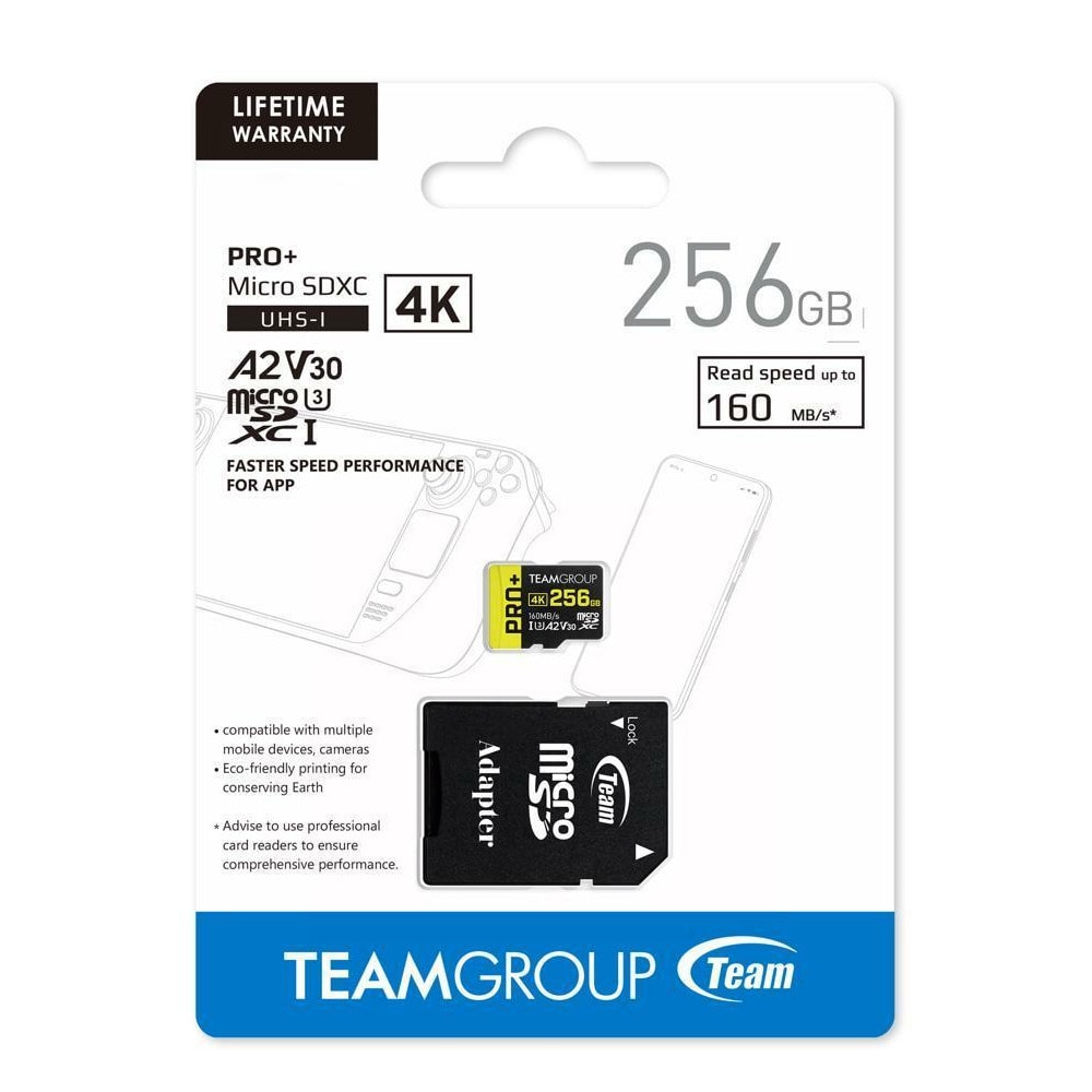 microSD Team Group PRO Plus 256GB