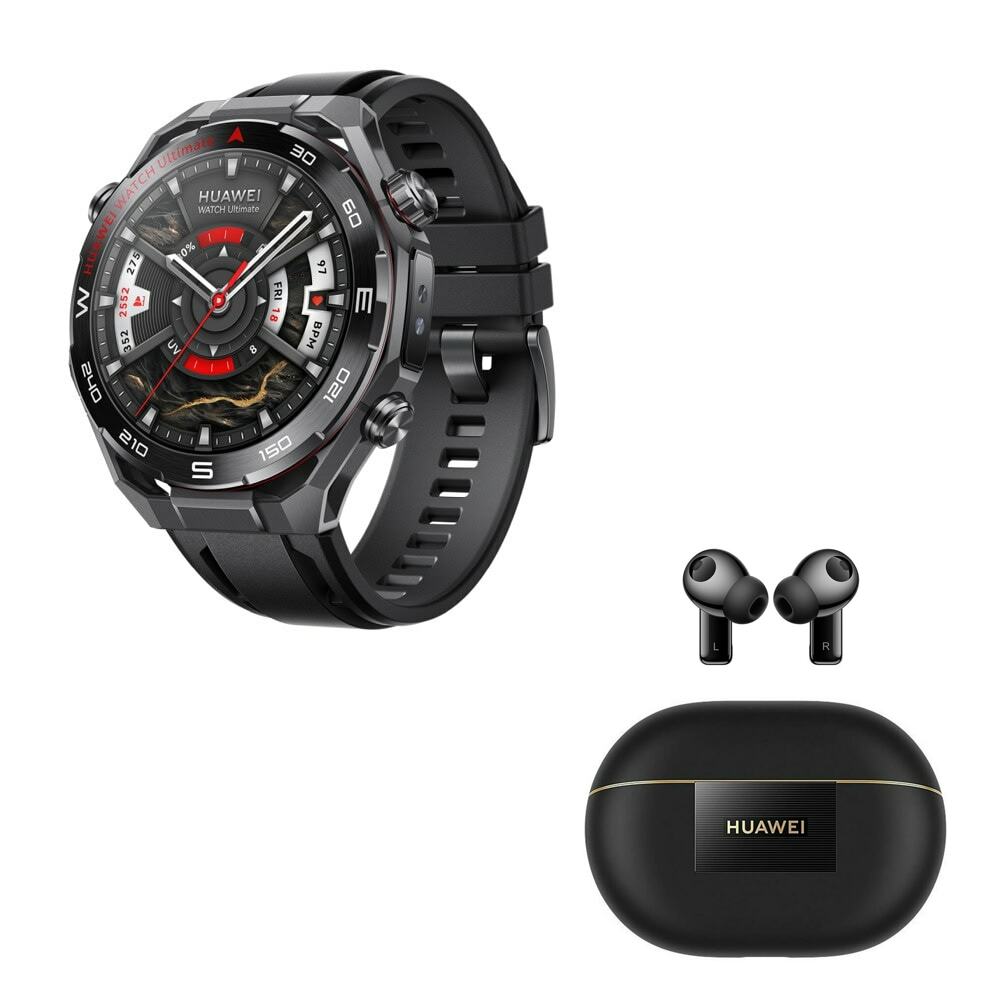 Huawei Watch Ultimate 2 Black + FreeBuds Pro 4 BK | JAR Computers Huawei Watch Ultimate 2 Black + FreeBuds Pro 4 BK