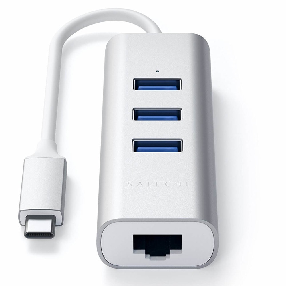 Satechi USB-C 2-in-1 Silver ST-TC2N1USB31AS 34128