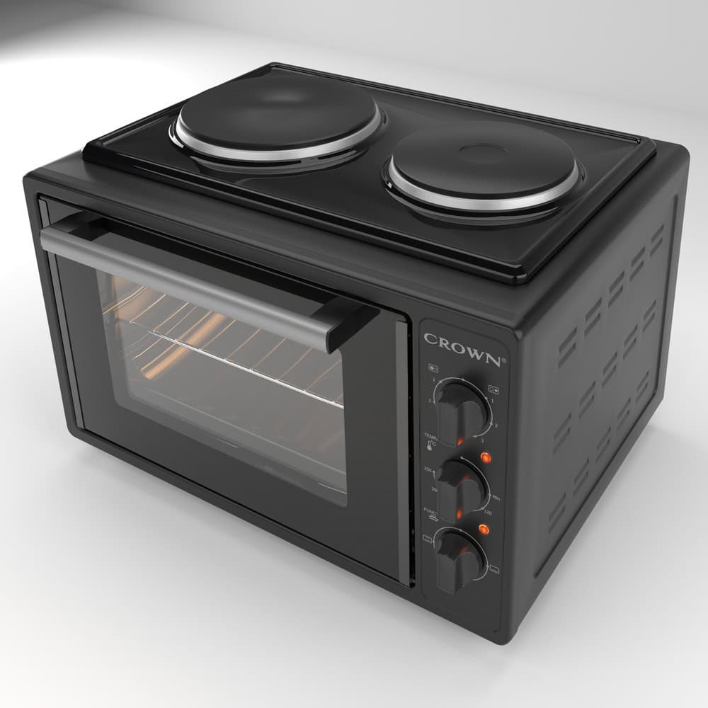 мини готварска печка crown cmo-355bf