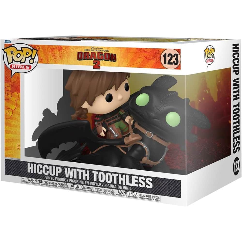 funko pop! rides: hiccup with toothless
