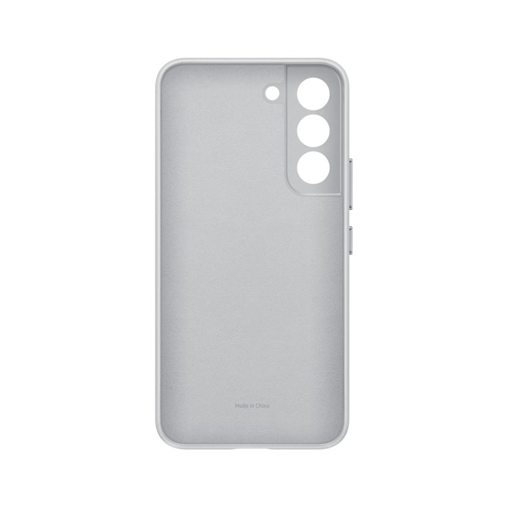 Samsung S22 G901 Leather Cover Light Gray