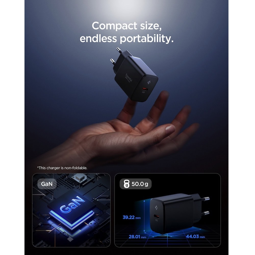 spigen essential pd 20w черен | JAR Computers spigen essential pd 20w черен