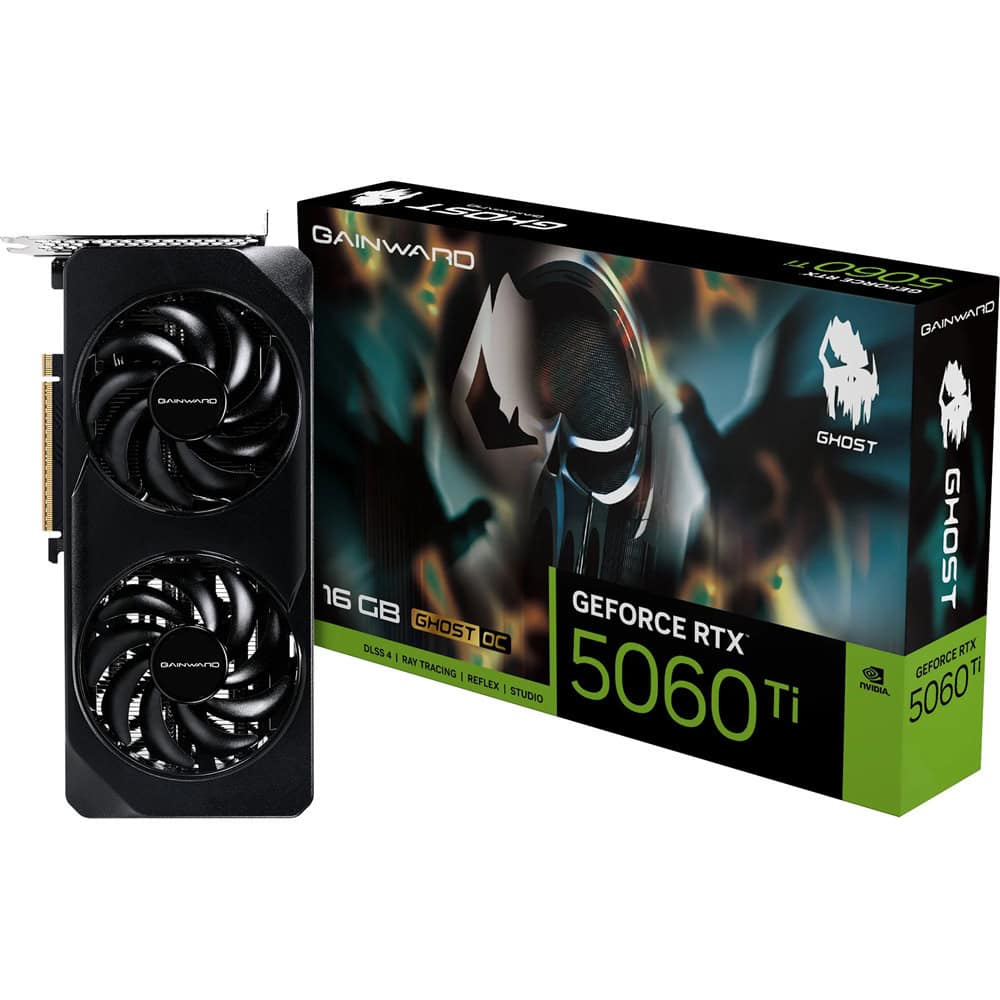 Gainward GF RTX 5060 Ti 16GB Ghost OC | JAR Computers Gainward GF RTX 5060 Ti 16GB Ghost OC