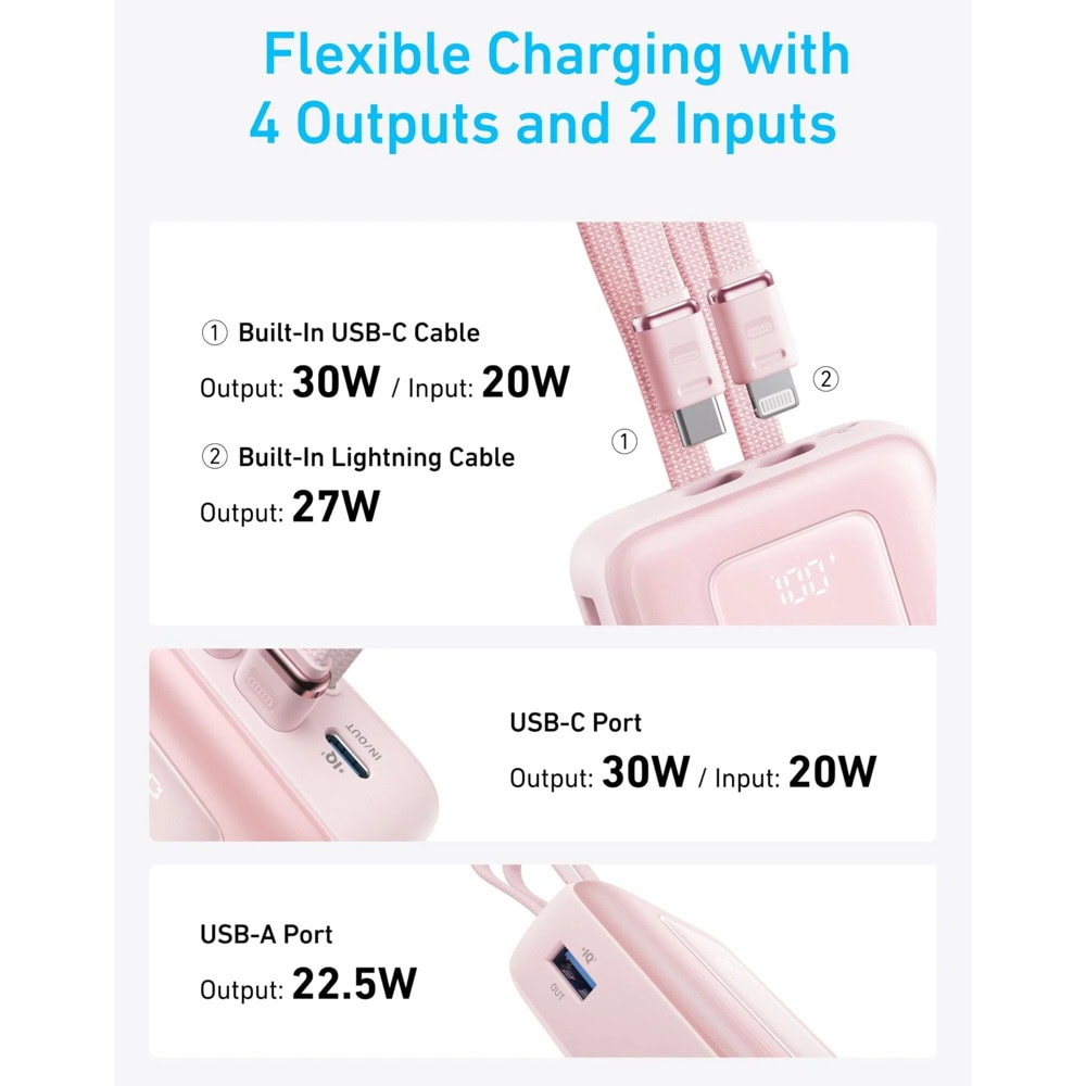 Anker Zolo Power Bank 20K White A1681H21 | JAR Computers Anker Zolo Power Bank 20K White A1681H21