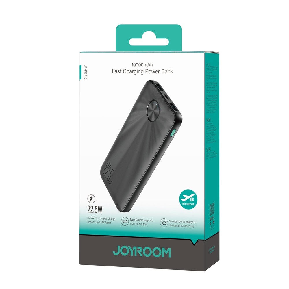 joyroom fast 10000mah 22.5w черен | JAR Computers joyroom fast 10000mah 22.5w черен