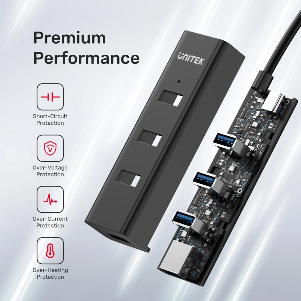 USB хъб Unitek Y-3089Z01 4 порта