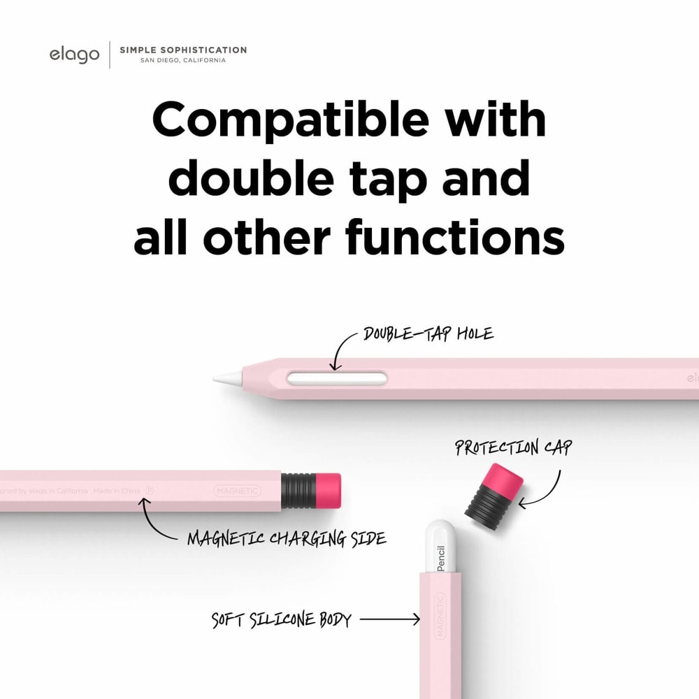 Силиконов калъф Elago Apple Pencil 2 Cover Pink