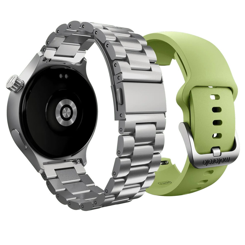 Motorola Moto Watch Matte Silver + PANTONE Herbal