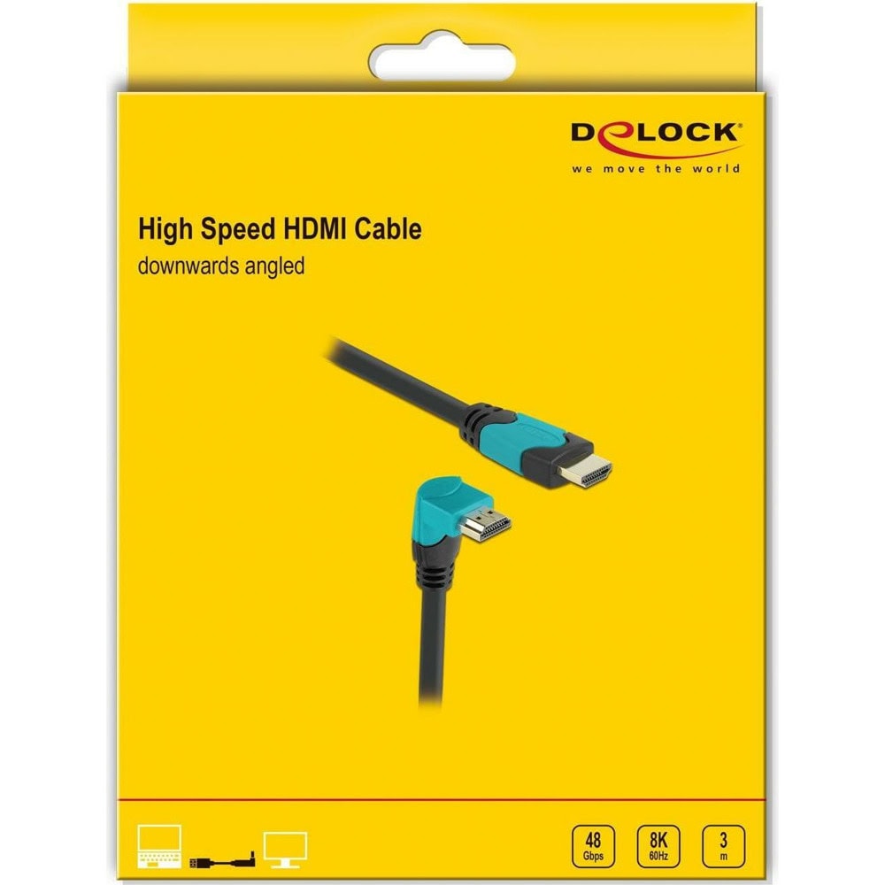 кабел delock hdmi m to hdmi m 3m 8k 48 gbps 86993