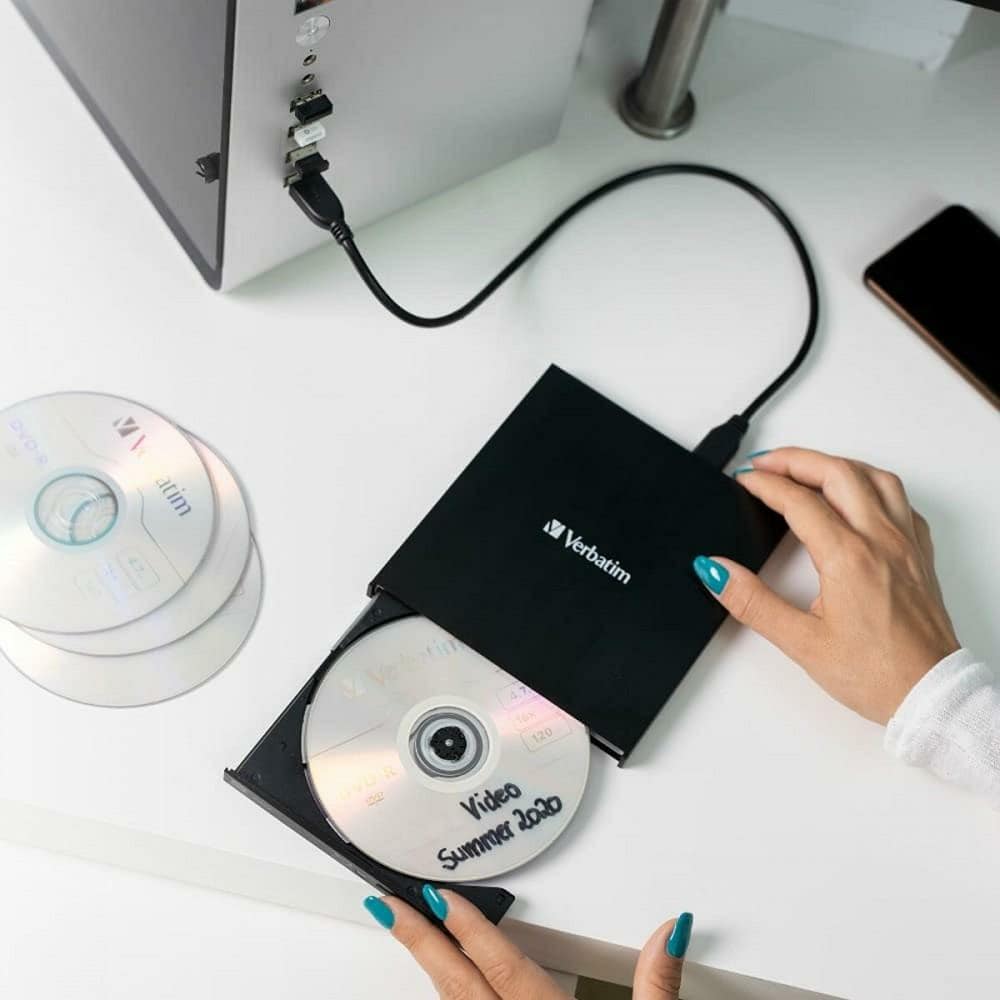 Verbatim External Slimline DVD-RW USB-C 43866