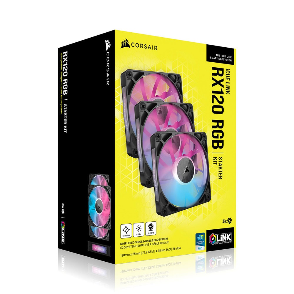 Вентилатори Corsair iCUE LINK RX120 RGB