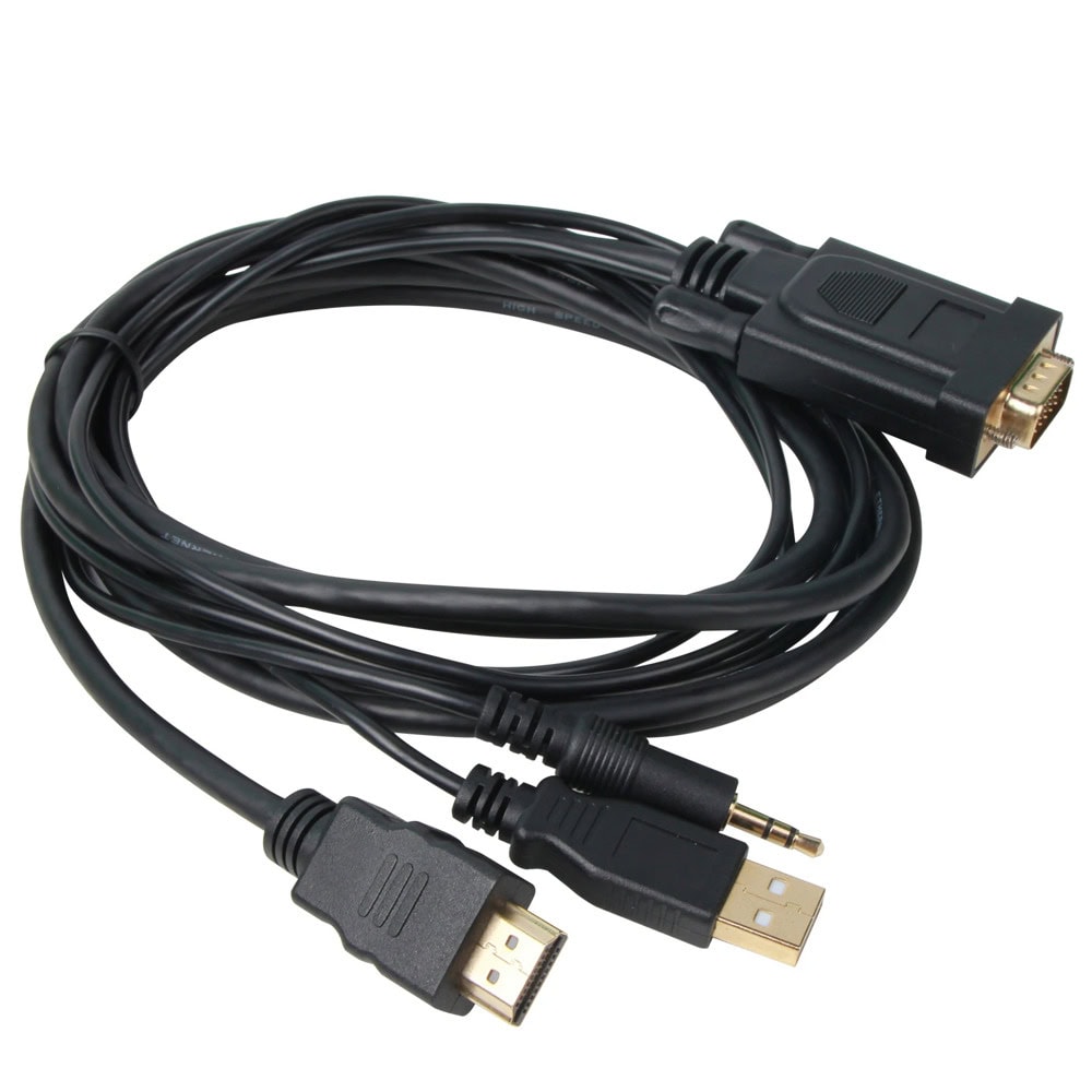 кабел VCom HDMI m to VGA m 1.8m