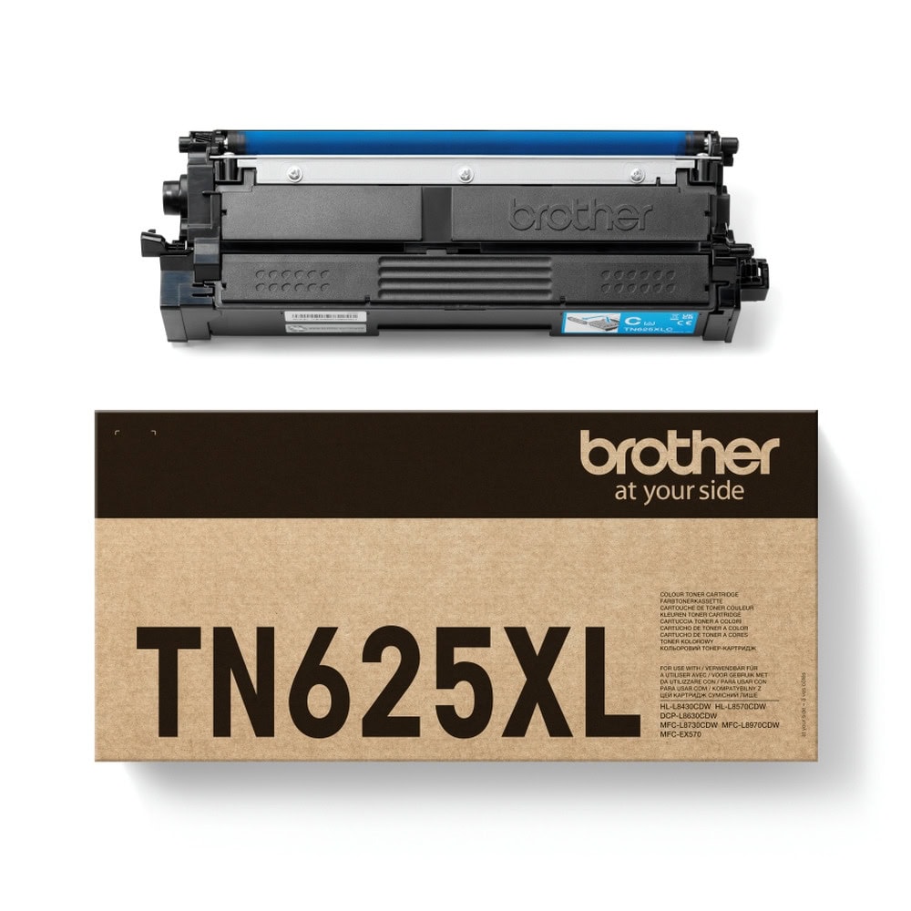 Тонер касета за Brother MFC L8730CDW/L8970CDW/HL L8430CDW/L8570CDW/DCP-L8630CDW - Cyan - TN625XLC - Brother - Оригинална