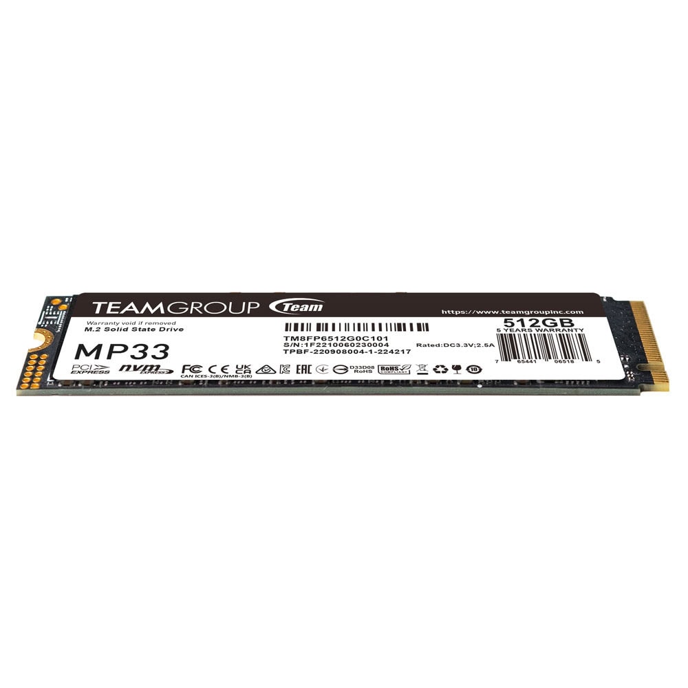 Team Group MP33, M.2 2280 512GB PCI-e 3.0 x4 NVMe